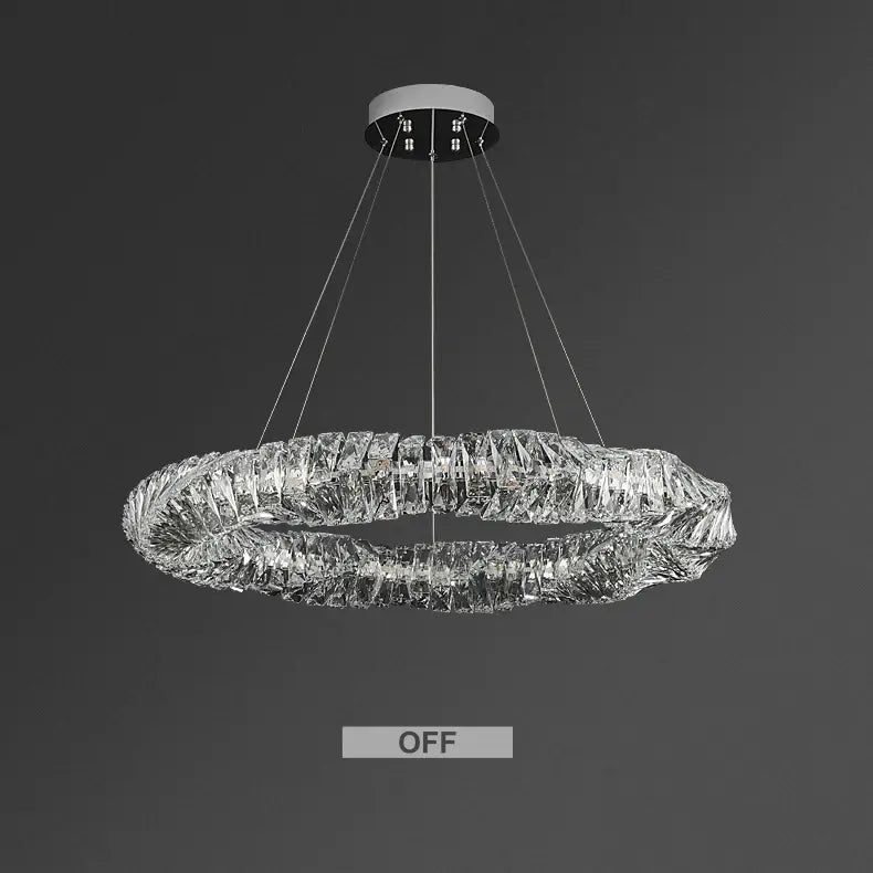 40" Bacci Crystal Ring Chandelier