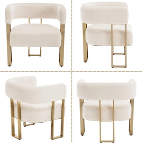 Velvet Accent Chairs, Set of 2