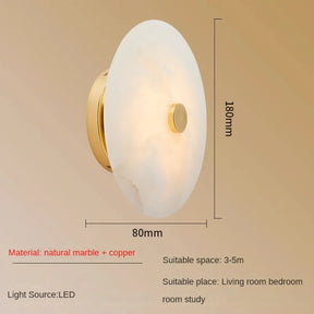 Witney Copper & Marble Wall Sconce