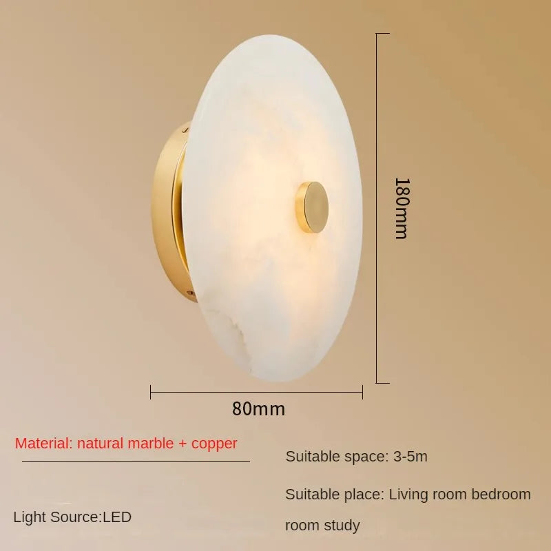 Witney Copper & Marble Wall Sconce