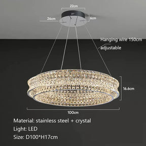 Bacci Modern Crystal Chandelier