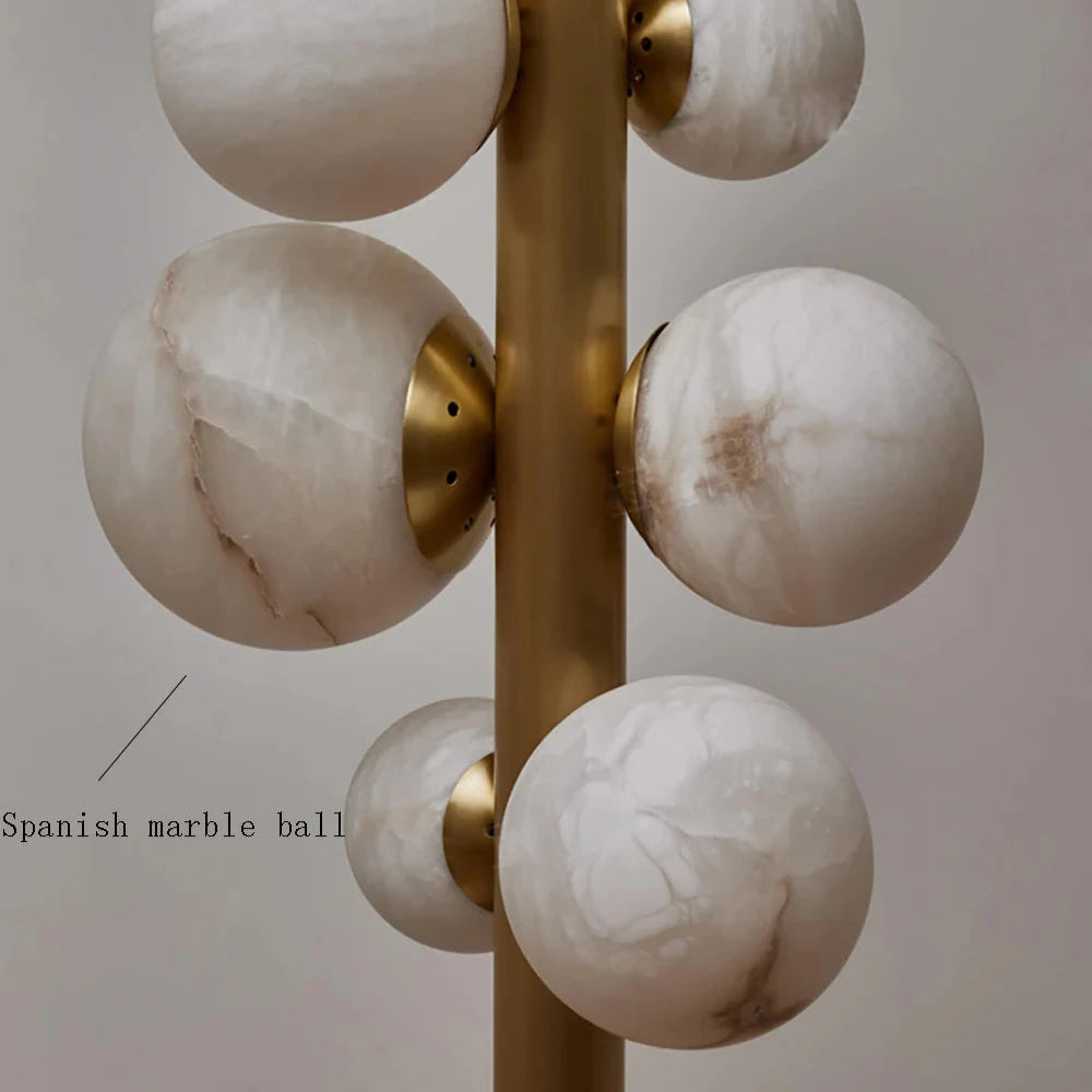 Moonshade Luxury Marble Ball Chandelier