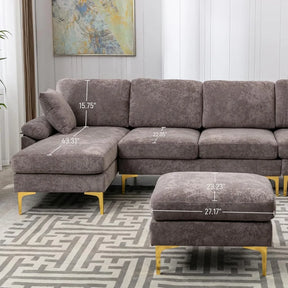 U-Shaped Sectional Sofa Couch