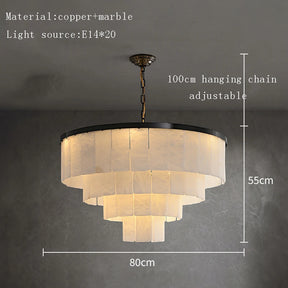 Moonshade Marble Chandelier