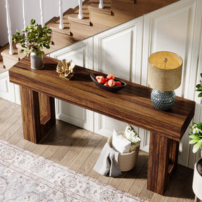 Farmhouse 63-Inch Entryway Console Table