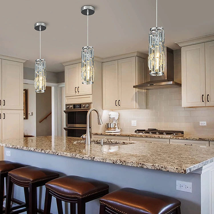 Elegant Crystal Pendant Lights for Stunning Kitchen Islands