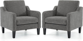 Living Room Armchairs, Set of 2