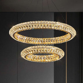 Bacci 2-Tier Crystal Ring Chandelier
