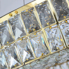 Bacci Crystal Modern Chandelier, Gold