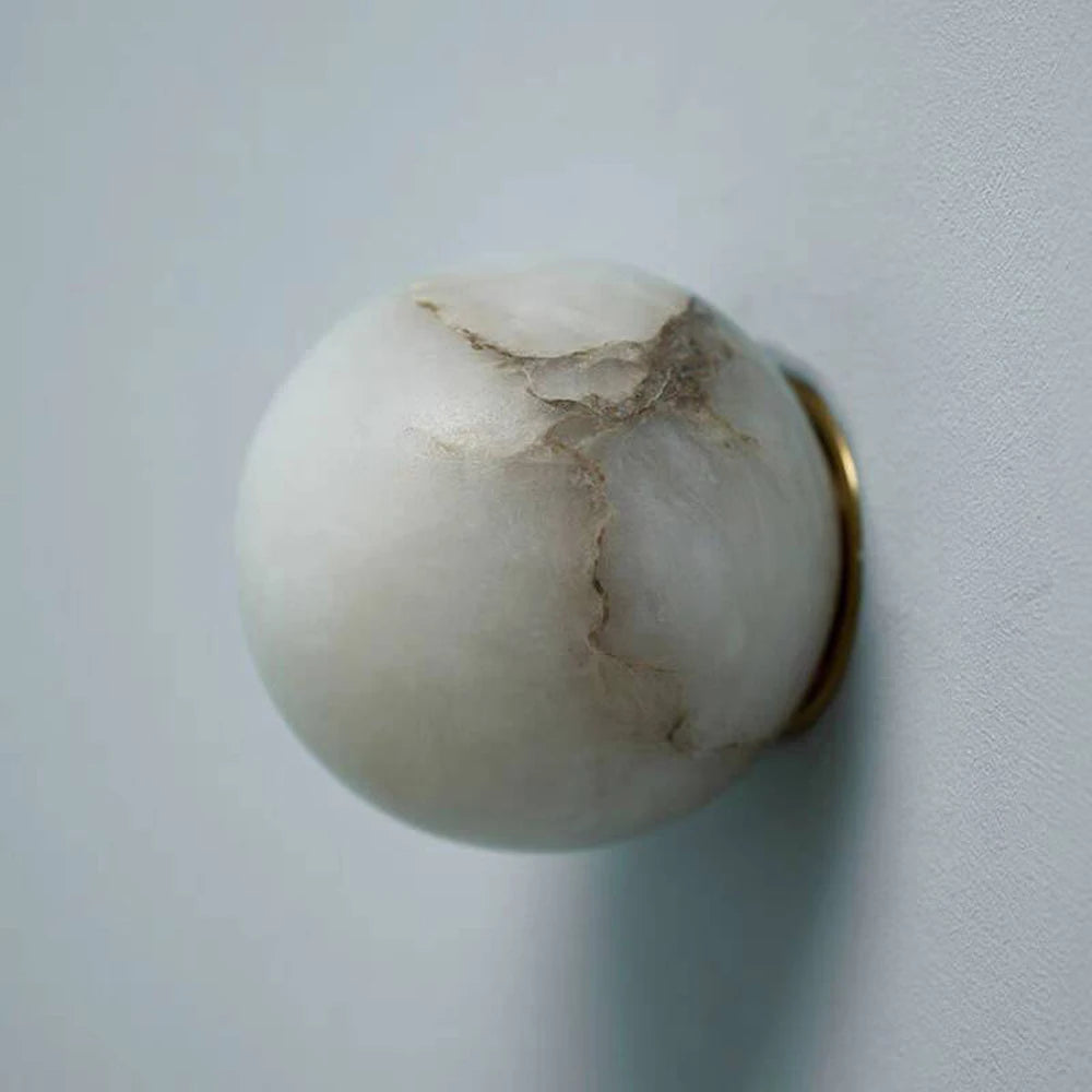 Moonshade Marble Ball Light Fixture