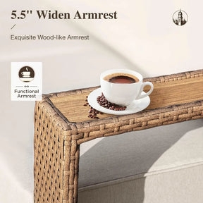 Burton Outdoor Rattan Wicker Sofa Sectional
