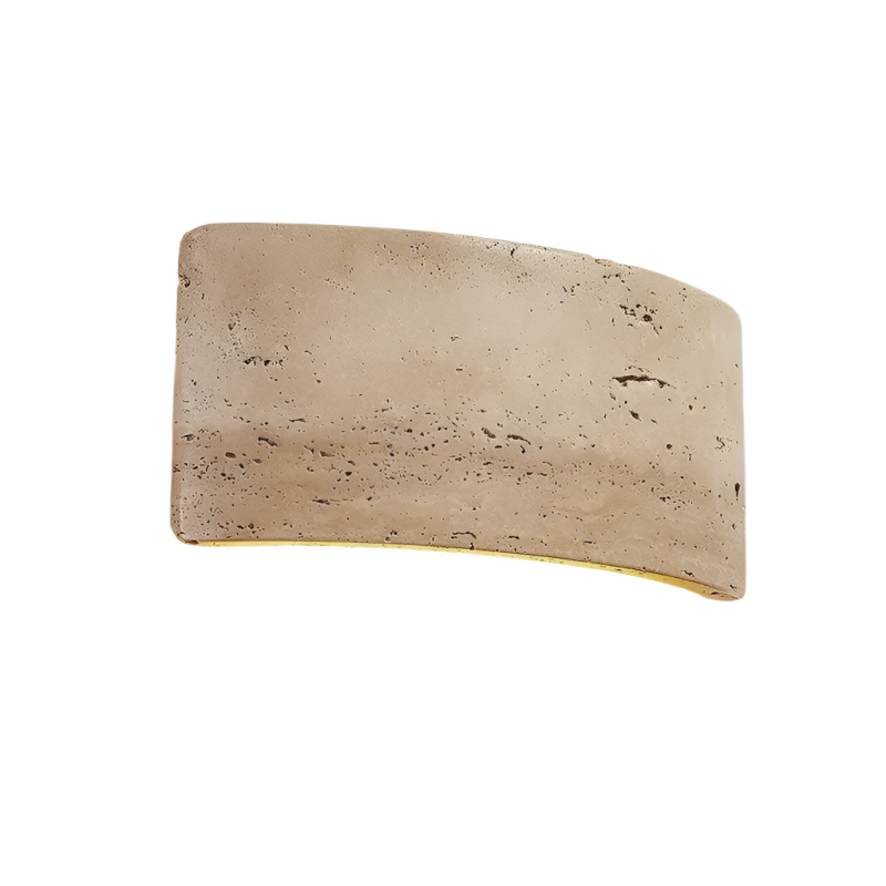 Natural Travertine LED Wall Light Fixture