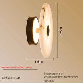 Witney Copper & Marble Wall Sconce