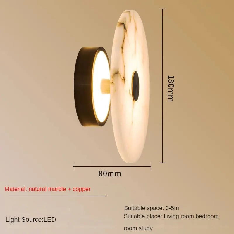 Witney Copper & Marble Wall Sconce