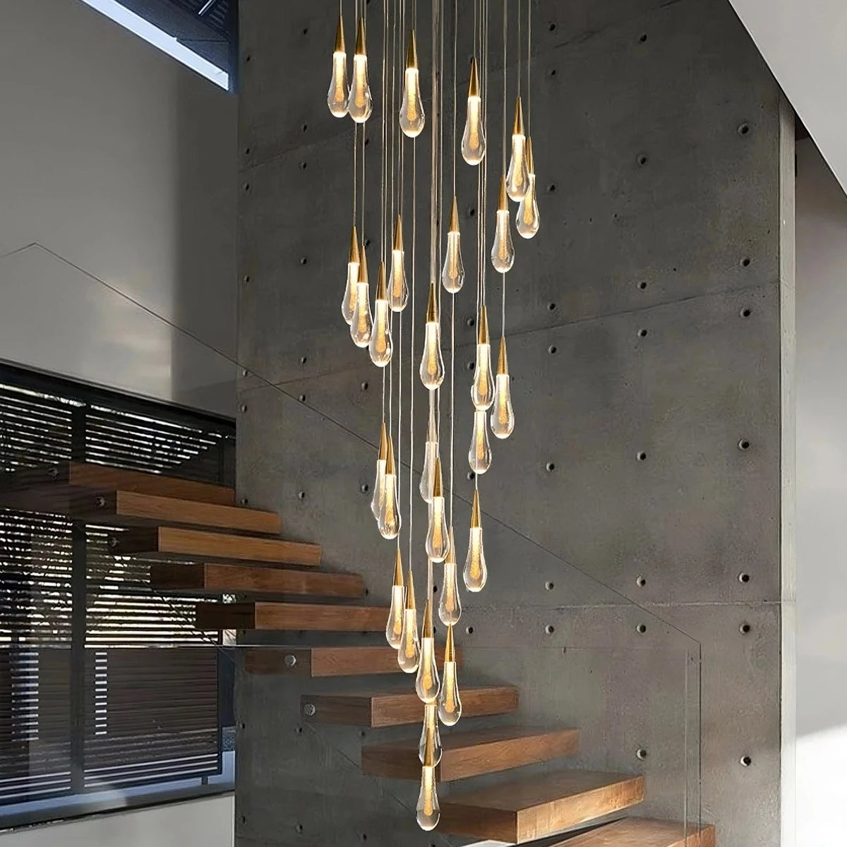 Water Drop Design Crystal Pendant Chandelier