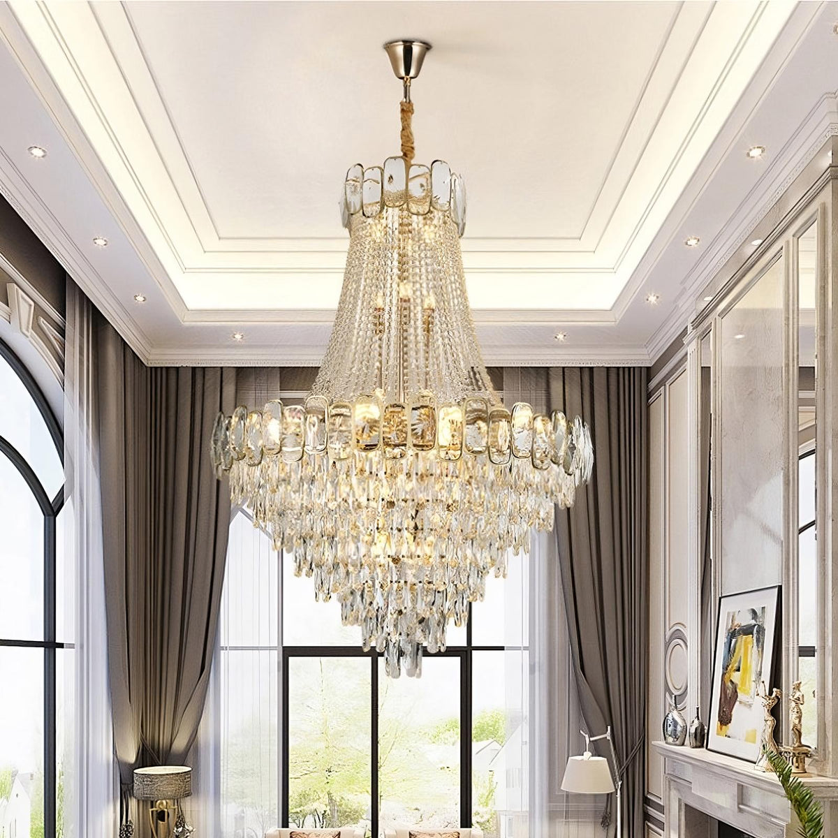 Castel 40" Crystal Chandelier