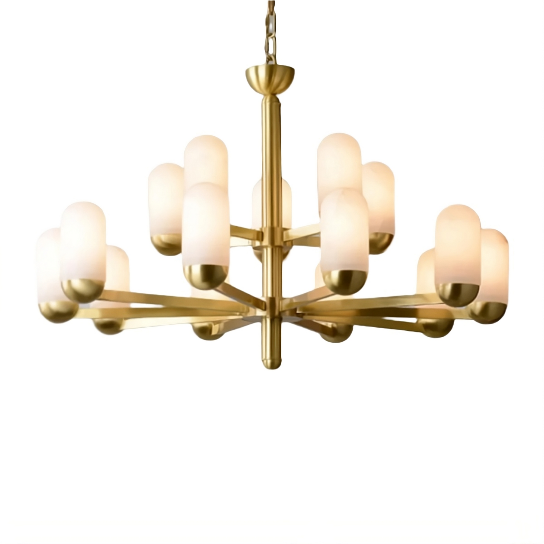 Moonshade Natural Marble Multi Light Chandelier