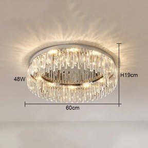 Gio Flush Mount Crystal Ceiling Light