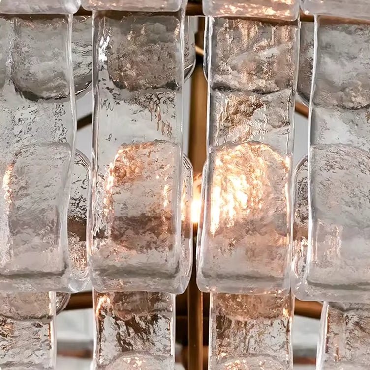 Riviera Clear Glass Dining Chandelier 47