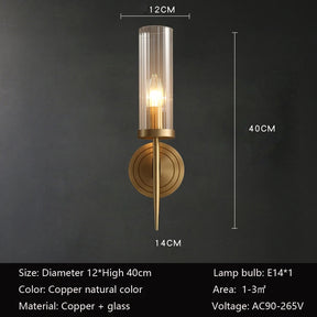 Palermo Postmodern Copper Wall Sconce