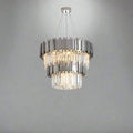 buyGio 2-Tier Chrome Crystal Chandelier - Morsale