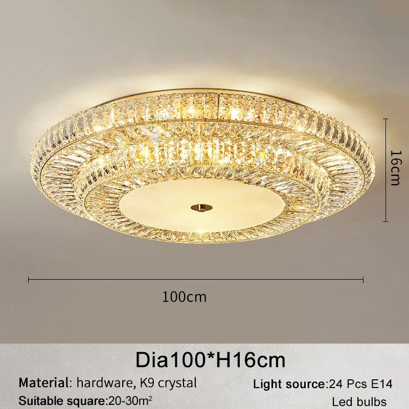 Gio Crystal Ceiling Light Fixture