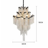 Cadena Metal Tassel Chandelier