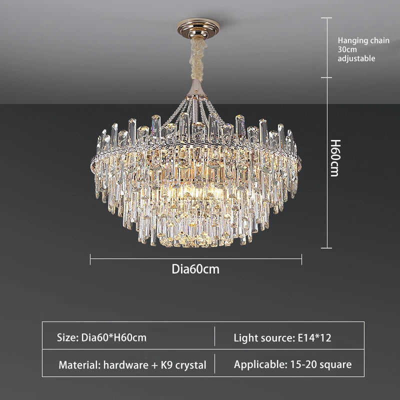 Gio Crystal Chandelier - Elegance & Modernity – Morsale