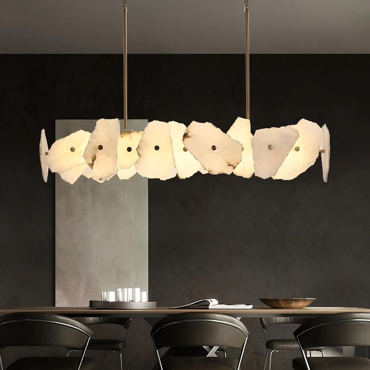 Natural Marble Dining Room Chandelier