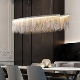 Cadena Stainless Steel Dining Room Chandelier