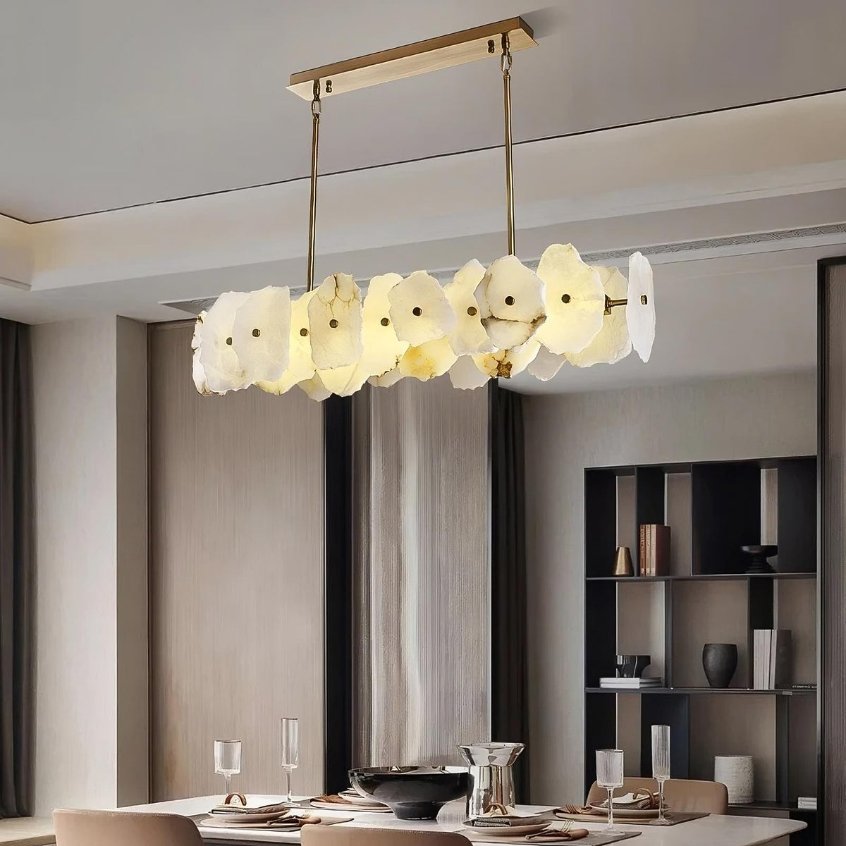 Natural Marble Dining Room Chandelier