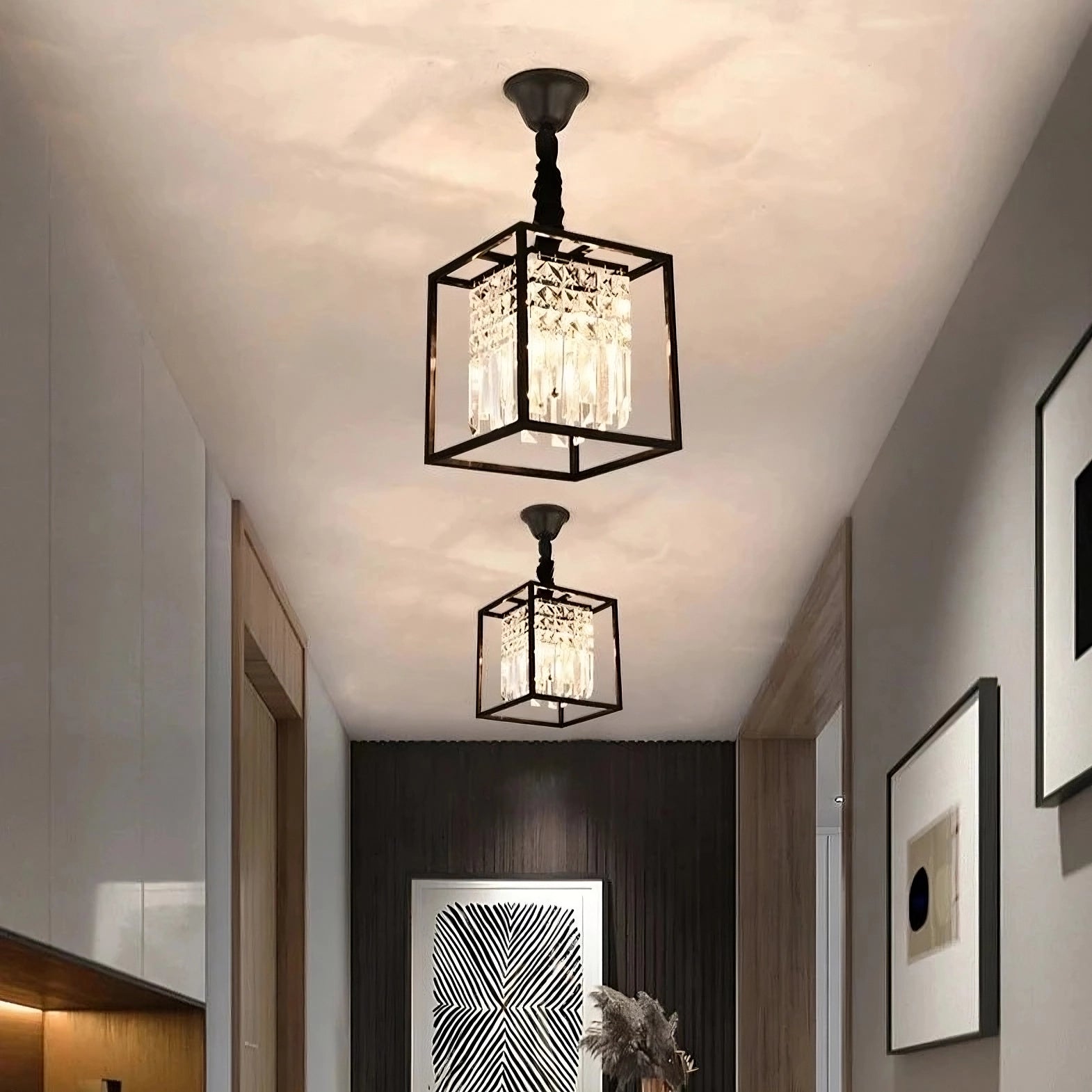 Crystal light fittings ceiling hotsell