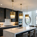 buyGio Crystal & Gold Pendant Light - Morsale
