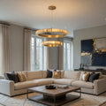 buyHampton 2-Tier Marble Ring Chandelier - Morsale