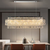 Stefano 47" Crystal Kitchen Island Chandelier