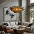 buyRiviera Smoked Glass Modern Chandelier - Morsale