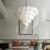 6-Tier Natural Marble Modern Chandelier