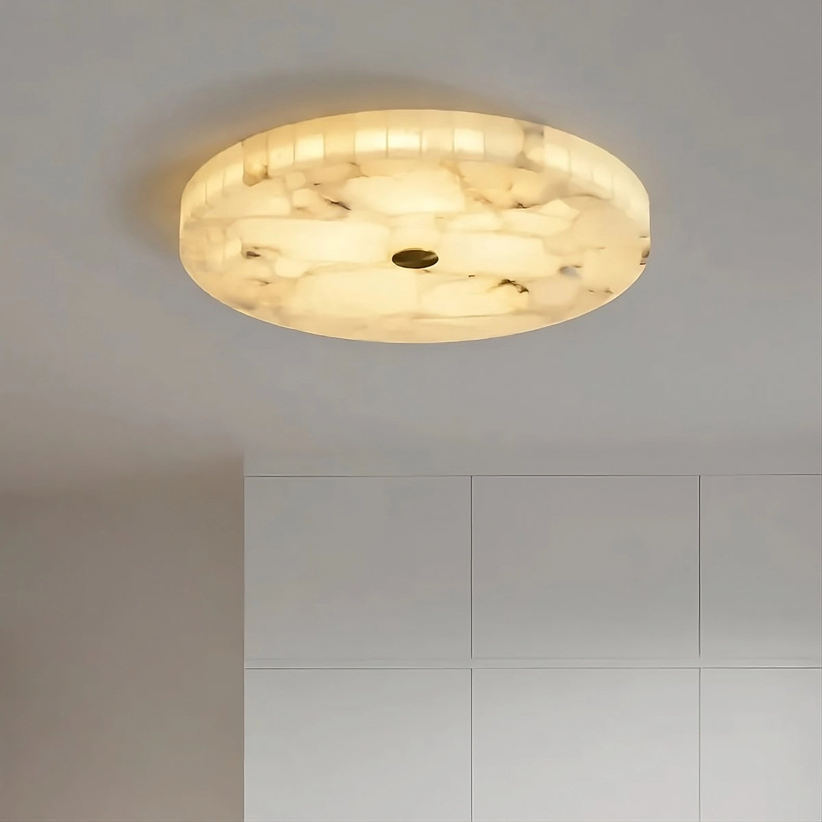 Moonshade Natural Marble Ceiling Light