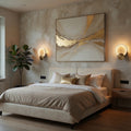 Barley Marble & Brass Wall Sconce