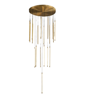 Grande Brass Entryway Pendant Light Fixture