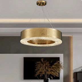 Giovanni Gold Plated Crystal Chandelier