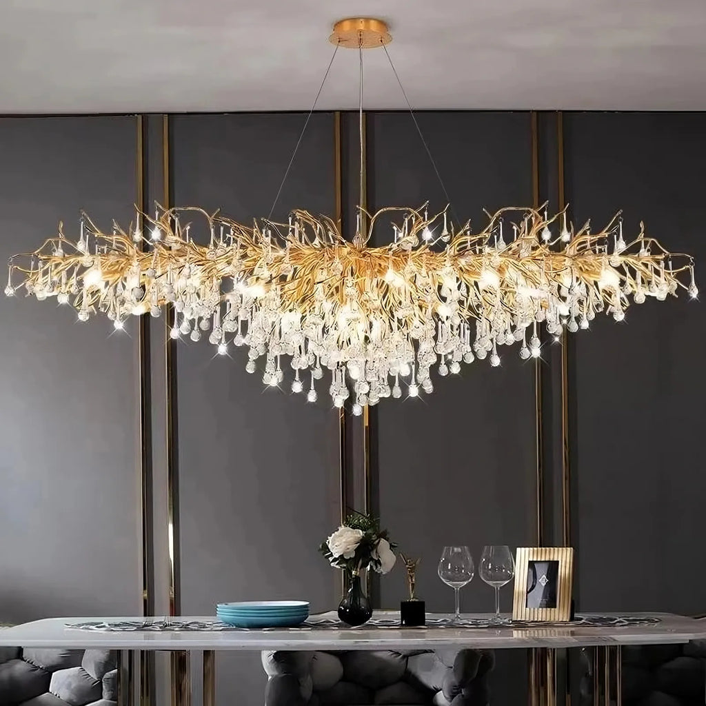 Illuminate Your Space with the 62 Albero Crystal Chandelier