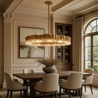 Milano 39" Crystal Modern Chandelier