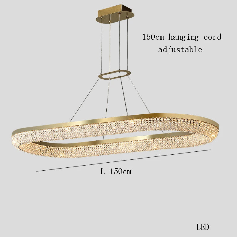 Bergamo Crystal Dining Room Chandelier