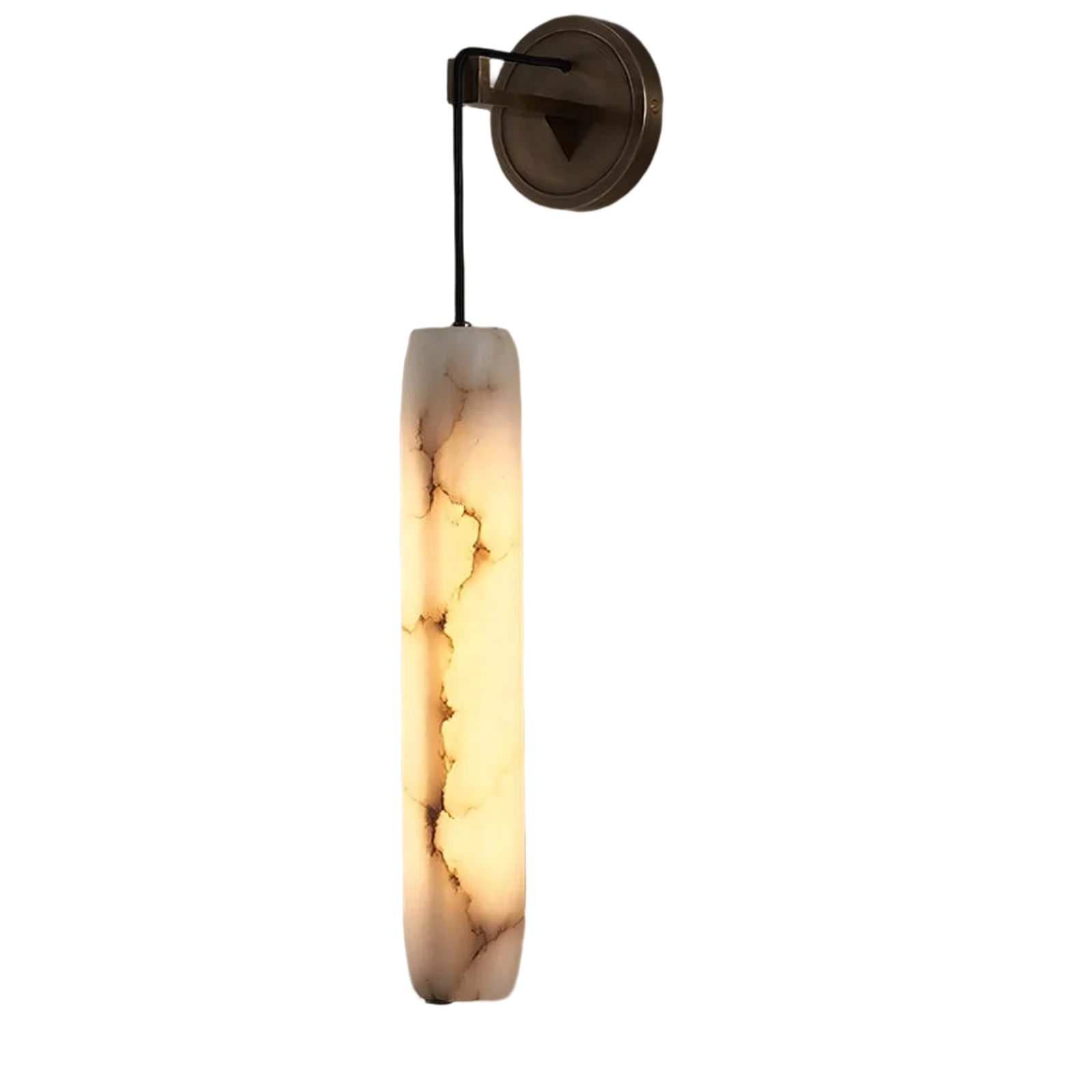 Moonshade Natural Marble Pendant Wall Sconce