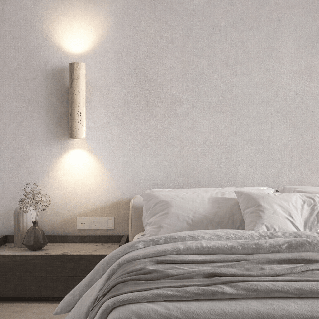 Travertine Wall Sconce | Unique Natural Stone Light – Morsale