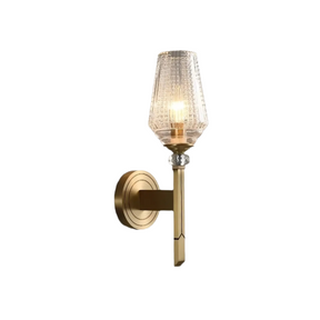 Palermo Copper & Glass Contemporary Wall Sconce