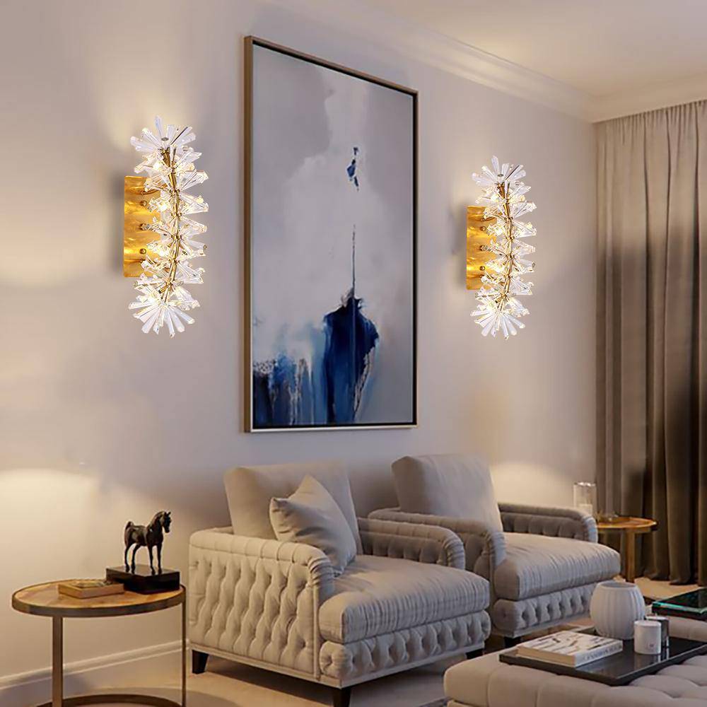 Mira Clear Crystal Wall Sconce