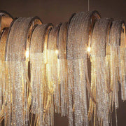 Cadena Chain Tassel Modern Chandelier