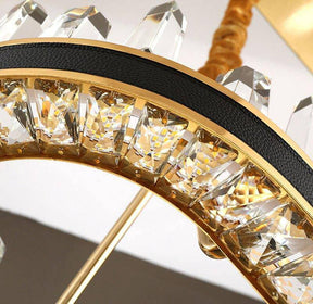 Finest K9 Crystal Modern Ring Chandelier By Morsale